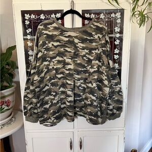 ODDY Camouflage Long Sleeve Top